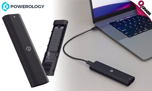 Powerology 512GB Dual Protocol Portable SSD Drive!